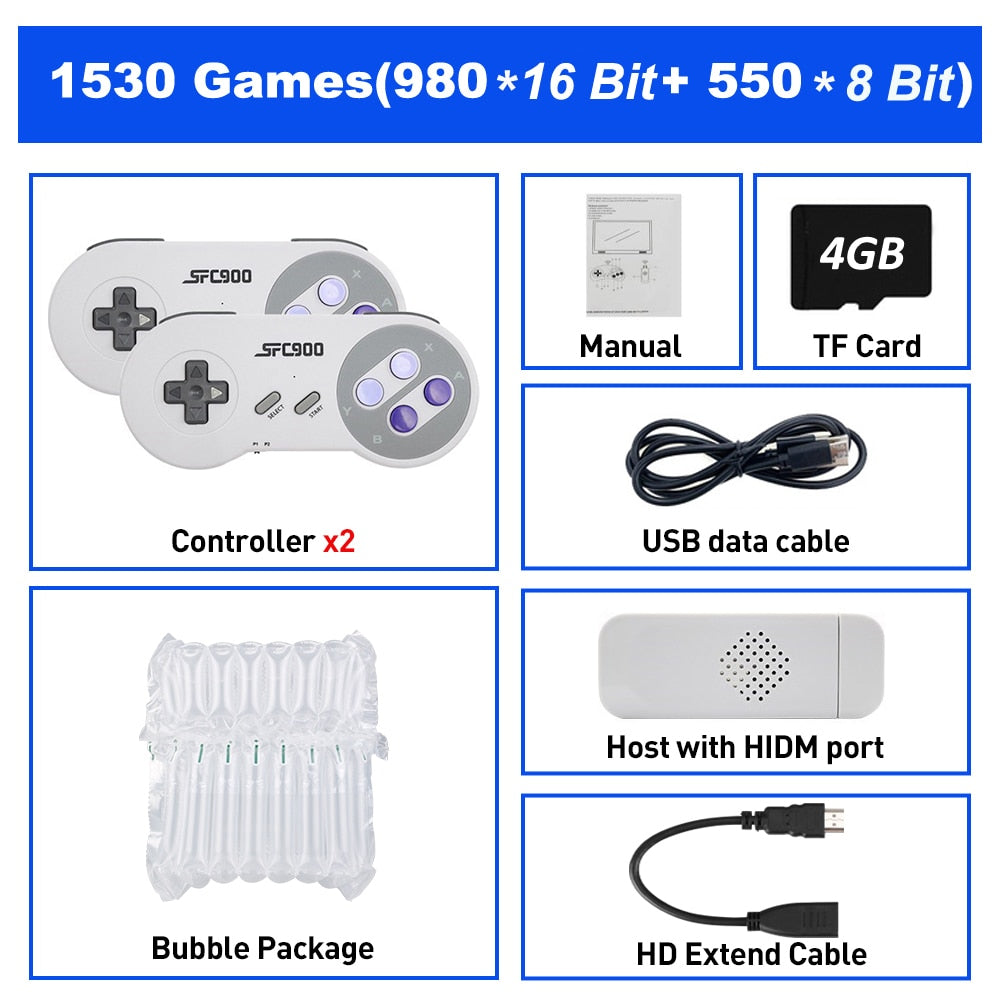 Retro Game Console 16 Bit MD Genesis For Sega Genesis Built-in 4737 Classic Games Controller Gamepad Video Game Stick with TV HD