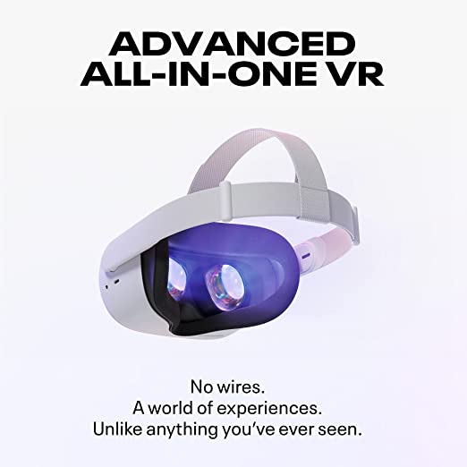 Meta/Oculus Quest 2 128GB VR Glasses VR Advanced All-In-One Virtual Reality Headset Display Panoramic Somatosensory Game