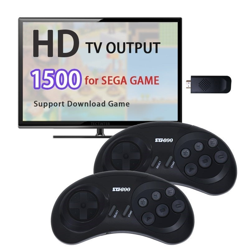 Retro Game Console 16 Bit MD Genesis For Sega Genesis Built-in 4737 Classic Games Controller Gamepad Video Game Stick with TV HD