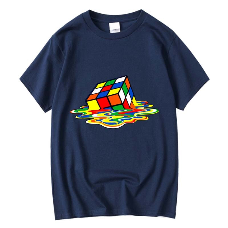 XIN YI Men&#39;s T-shirt High Quality 100% Cotton Magic square printing o-neck for men t-shirt casual cool hip hop t-shirt male tops