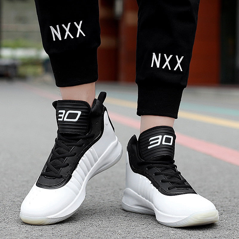 Basketball Shoes for Men Lace-Up High Top Sneakers Mens Retro Basketball Shoes Breathable Trend Men Sneakers Walking Shoes