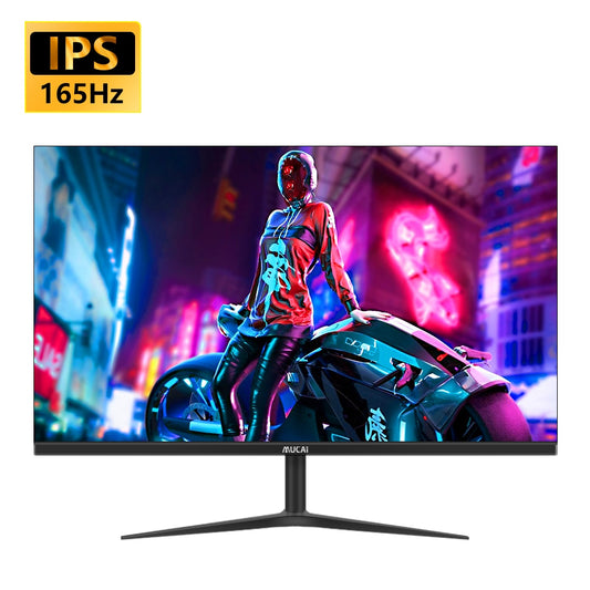 MUCAI 24 Inch PC Monitor 144Hz Ips Lcd Display HD 165Hz Desktop Gaming Gamer Computer Screen Flat Panel HDMI-compatible/DP