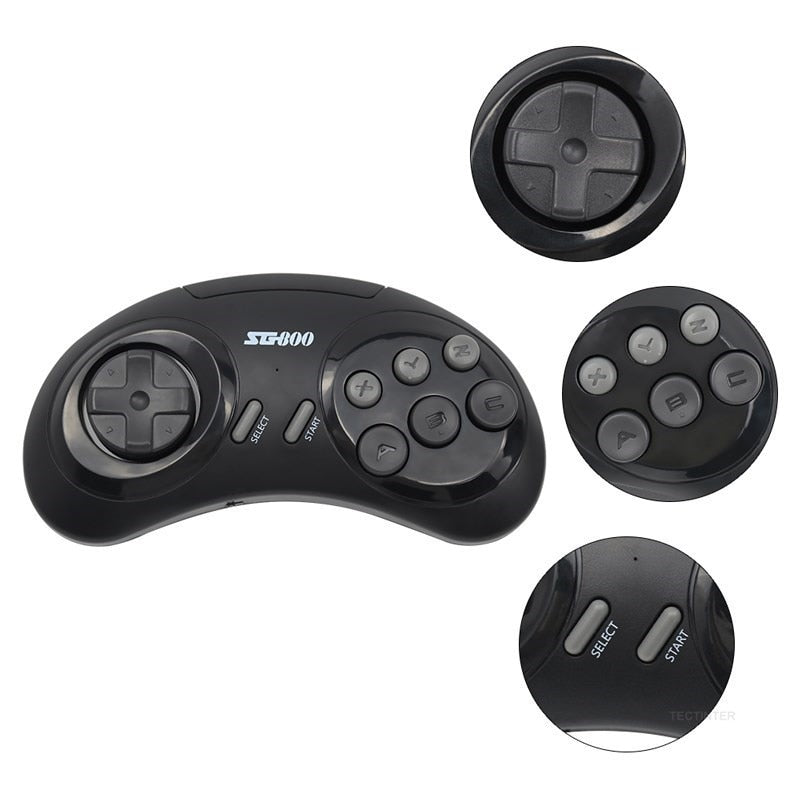 Retro Game Console 16 Bit MD Genesis For Sega Genesis Built-in 4737 Classic Games Controller Gamepad Video Game Stick with TV HD