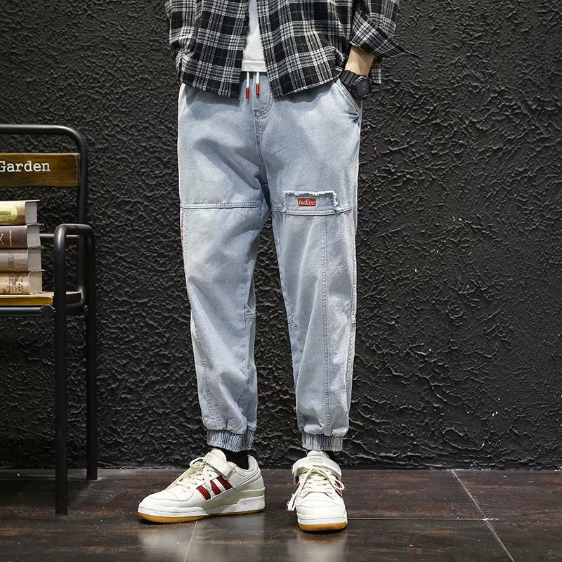 New Streetwear Hip Hop Cargo Pants Men&#39;s Jeans Elastic Harun Joggers In Autumn and Spring Men ClothIng