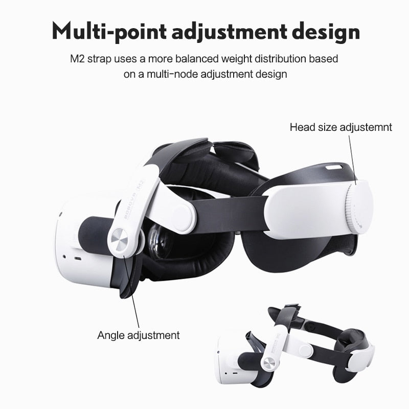 BOBOVR M2 Strap F2 Upgrade For Quest 2 Fan Lens No Fog Halo Strap Protective C2 Case Handle Cover For Oculus Quest2 Accessoires