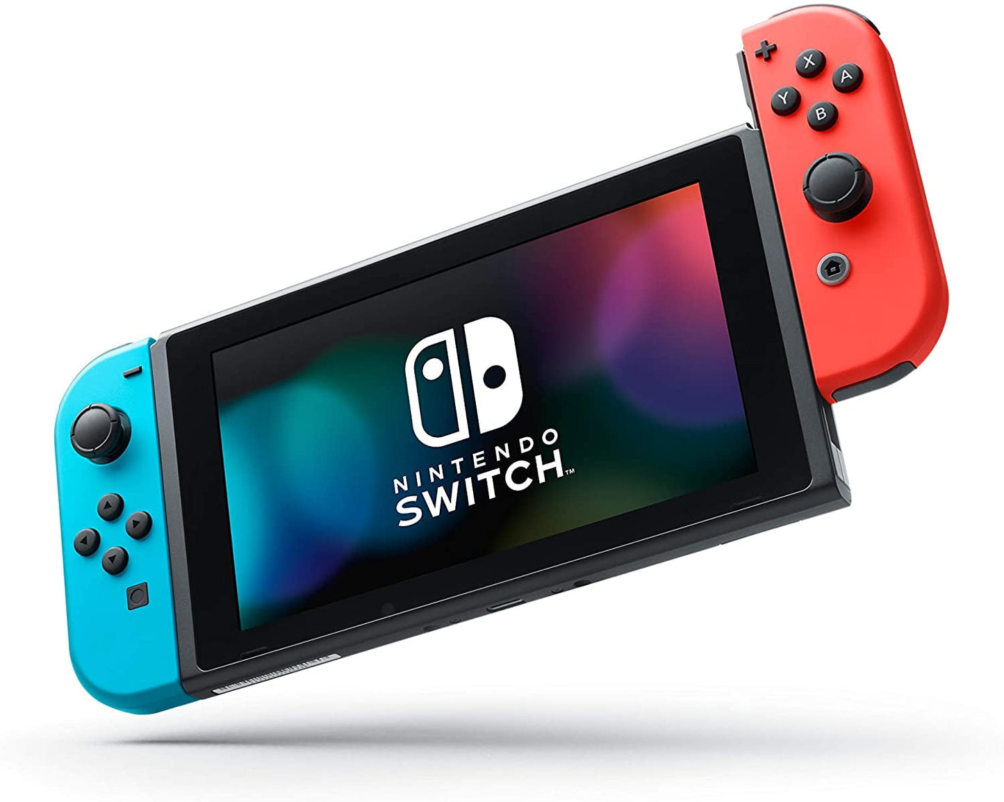 Nintendo Switch with Neon Blue and Neon Red Joy Con with MightySkins Voucher - Limited Bundle (JP Edition)